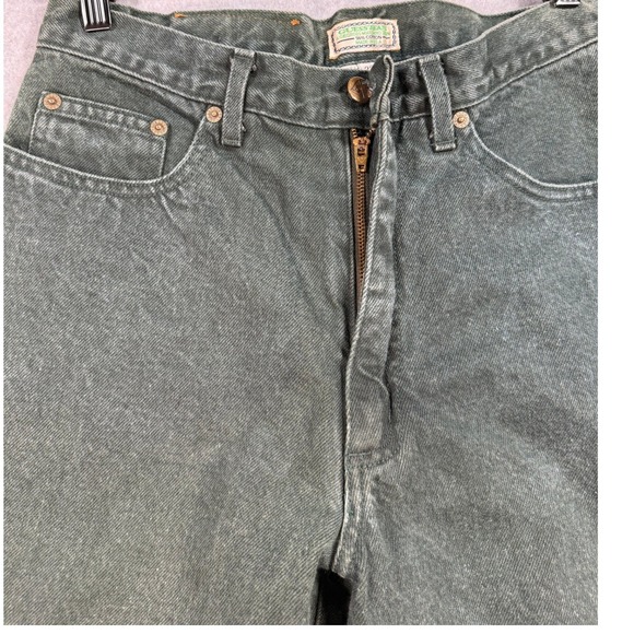 Vintage Made in USA Guess Green Denim Jeans Georges Marciano Mens 32 90's Y2K - Picture 13 of 17